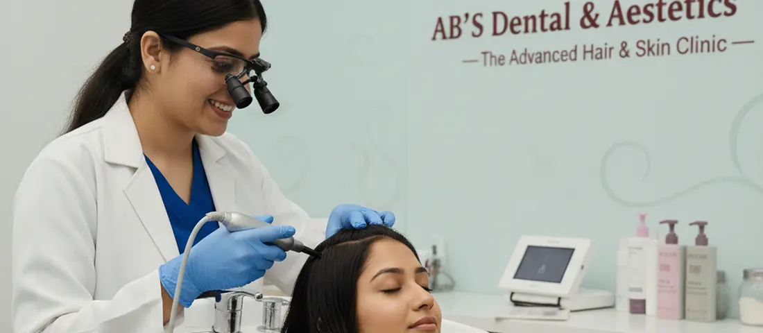Hair treatment and PRP therapy at AB’S Aesthetics in Guntur