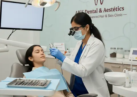 Skin treatment consultation at AB’S Aesthetics clinic Guntur